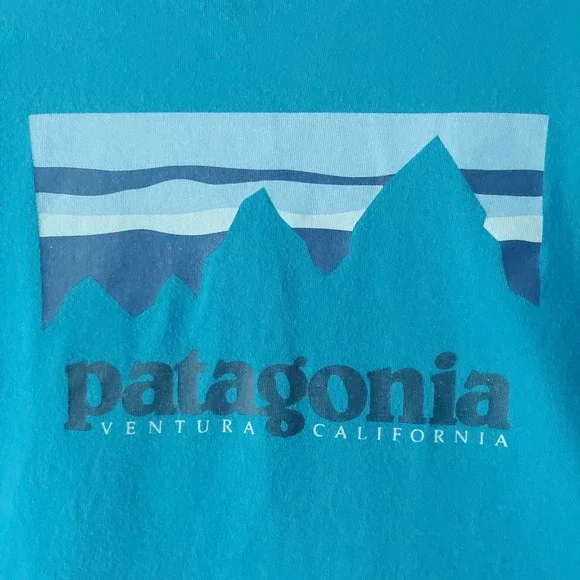 Patagonia Men's Blue Classic Fit Long Sleeve T-shirt Sz L - Picture 5 of 15
